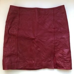 Women’s Georgiou Studio Leather Skirt